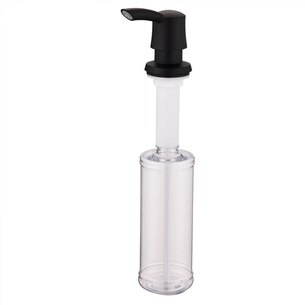 Kitchen Soap Dispenser Matte Black Abs Hand Soap Pump