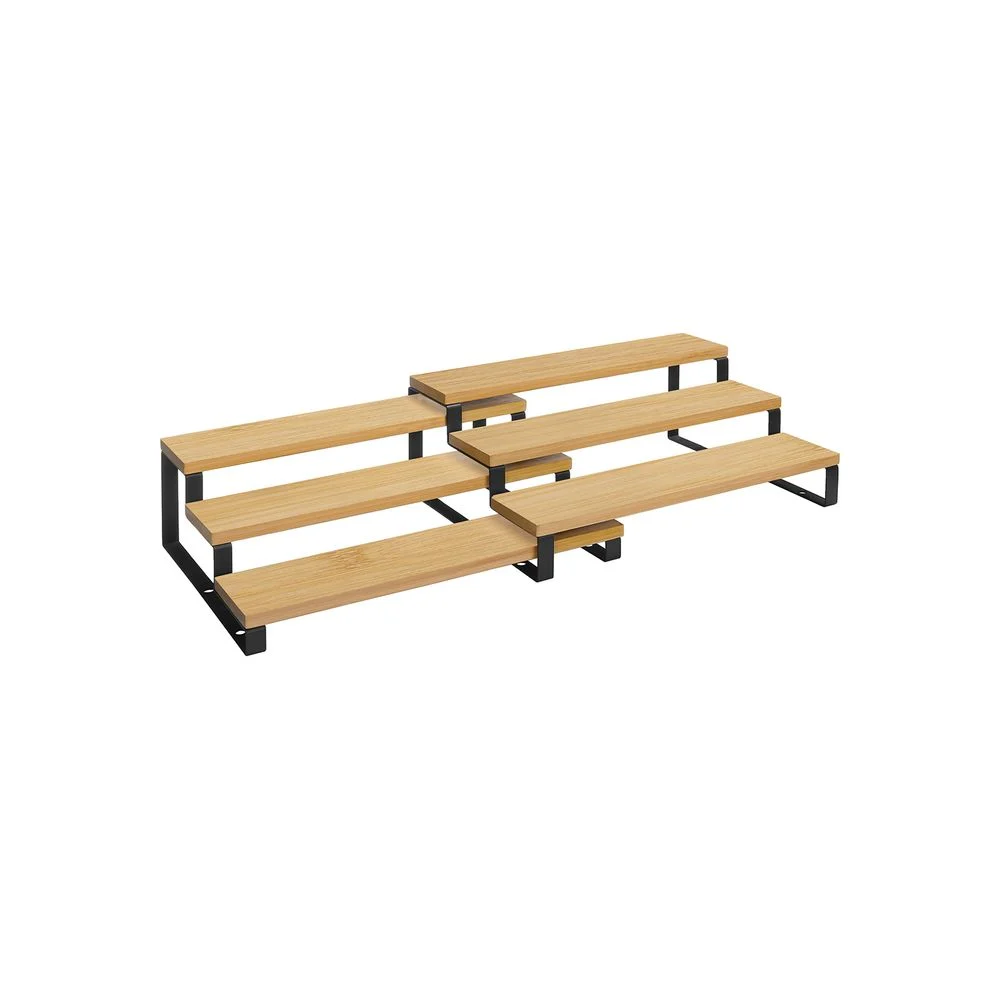 Spice Rack Set of 2 Cabinet Shelf Organizers for Kitchen Pantry