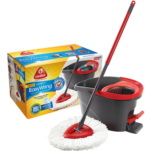 O'Cedar 148473 EasyWring Spin Mop and Bucket System