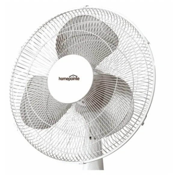 Homepointe FS40-19MW White Oscillating Stand Fan for Home and Office