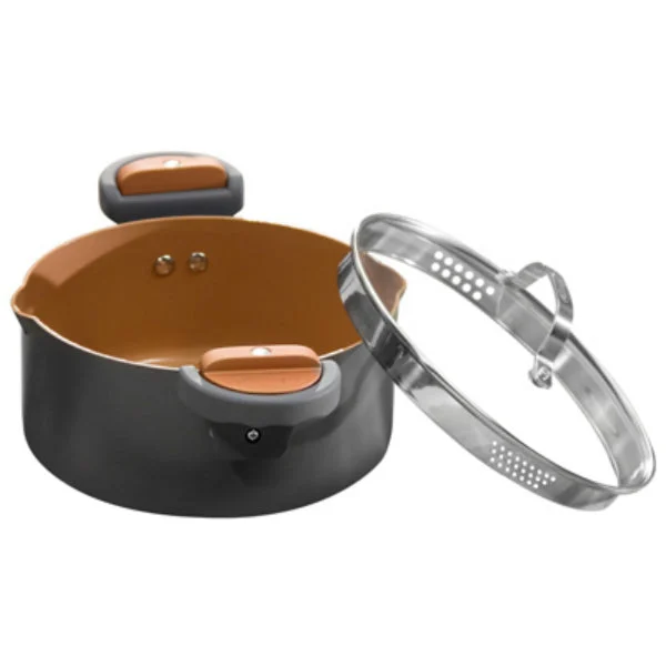 Gotham Steel Non-Stick Pasta Pot with Lid 5 Qt As Seen On TV