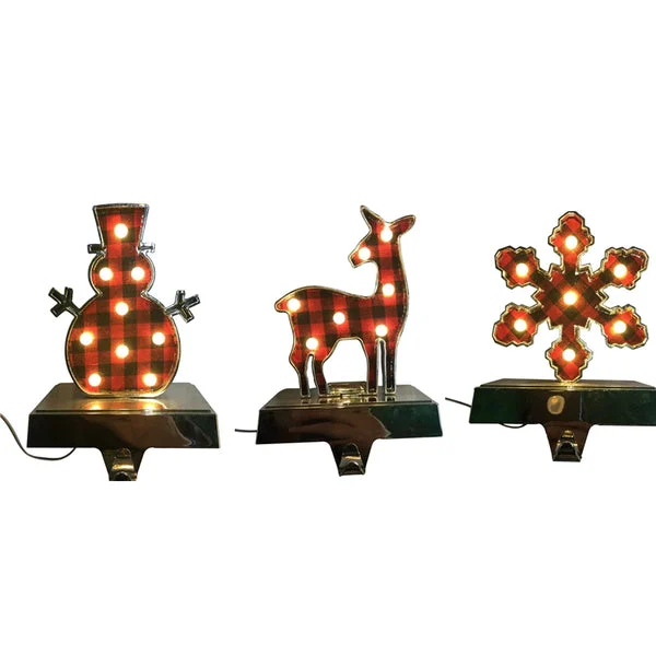 Santas Forest 19371 Pre-Lit Stocking Holder Assorted Christmas Decor