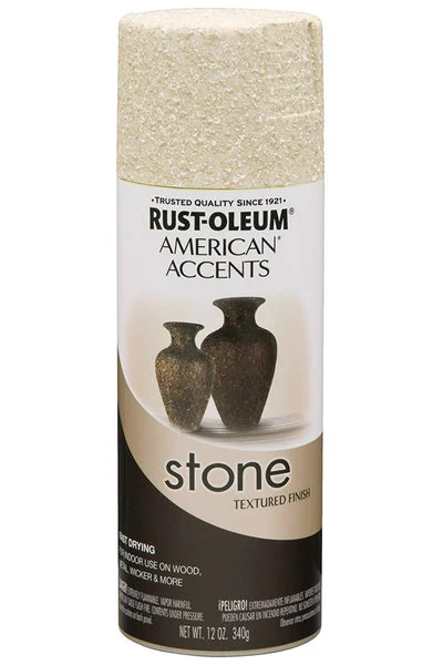 Rust-Oleum American Accents Stone Aerosol Paint in Bleached Stone 12 Oz