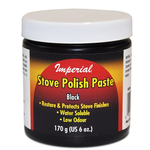 Imperial KK0059 Stove Polish Paste 6 Oz Black