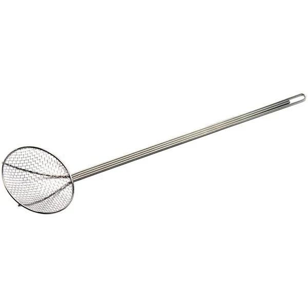 Bayou Classic 0196 Mesh Skimmer 36 Inch Nickel Plated Deep Fry Strainer