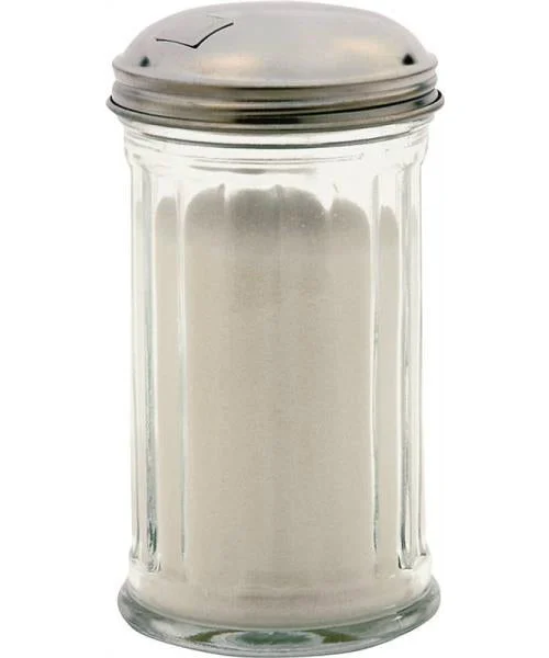 Anchor Hocking 97286 Glass Sugar Dispenser 5.5"L x 3"W x 3"D 11 Oz for Countertop Storage