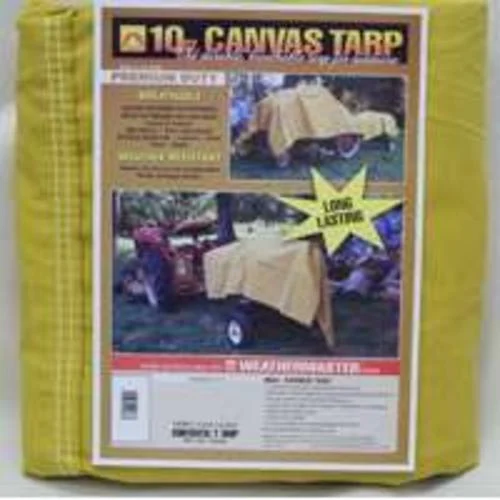 Dize CA0608D 6x8 Foot Tan Canvas Tarp for Outdoor Protection