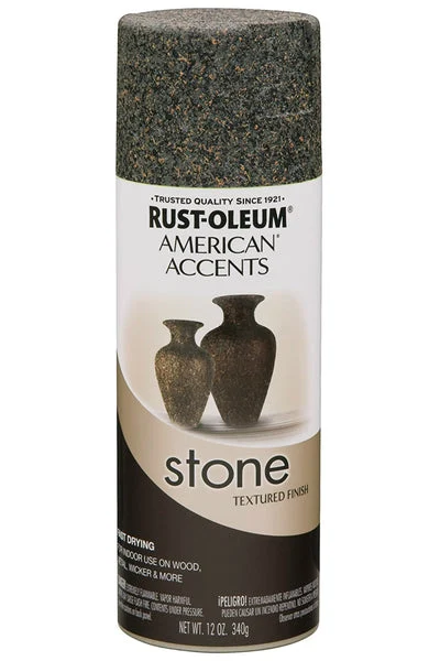 Rust-Oleum American Accents Stone Textured Aerosol Paint Granite 12 Oz