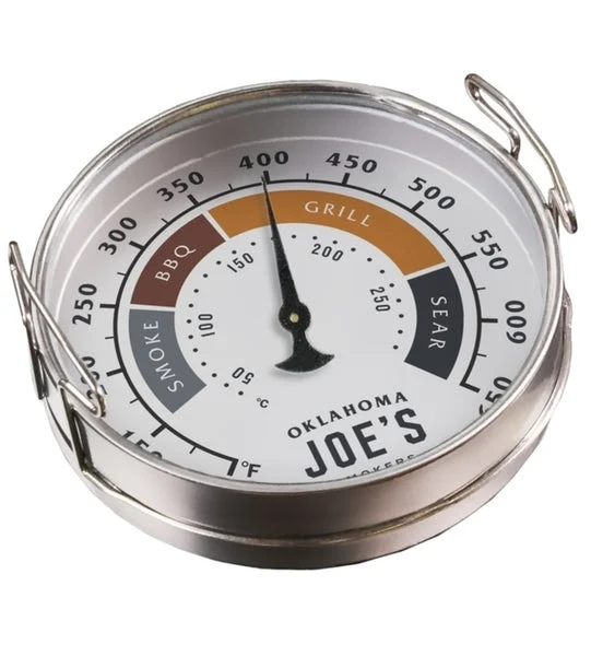 Oklahoma Joe's 5426271R06 Analog Grill Thermometer Gauge Silver Accurate Temperature Measurement