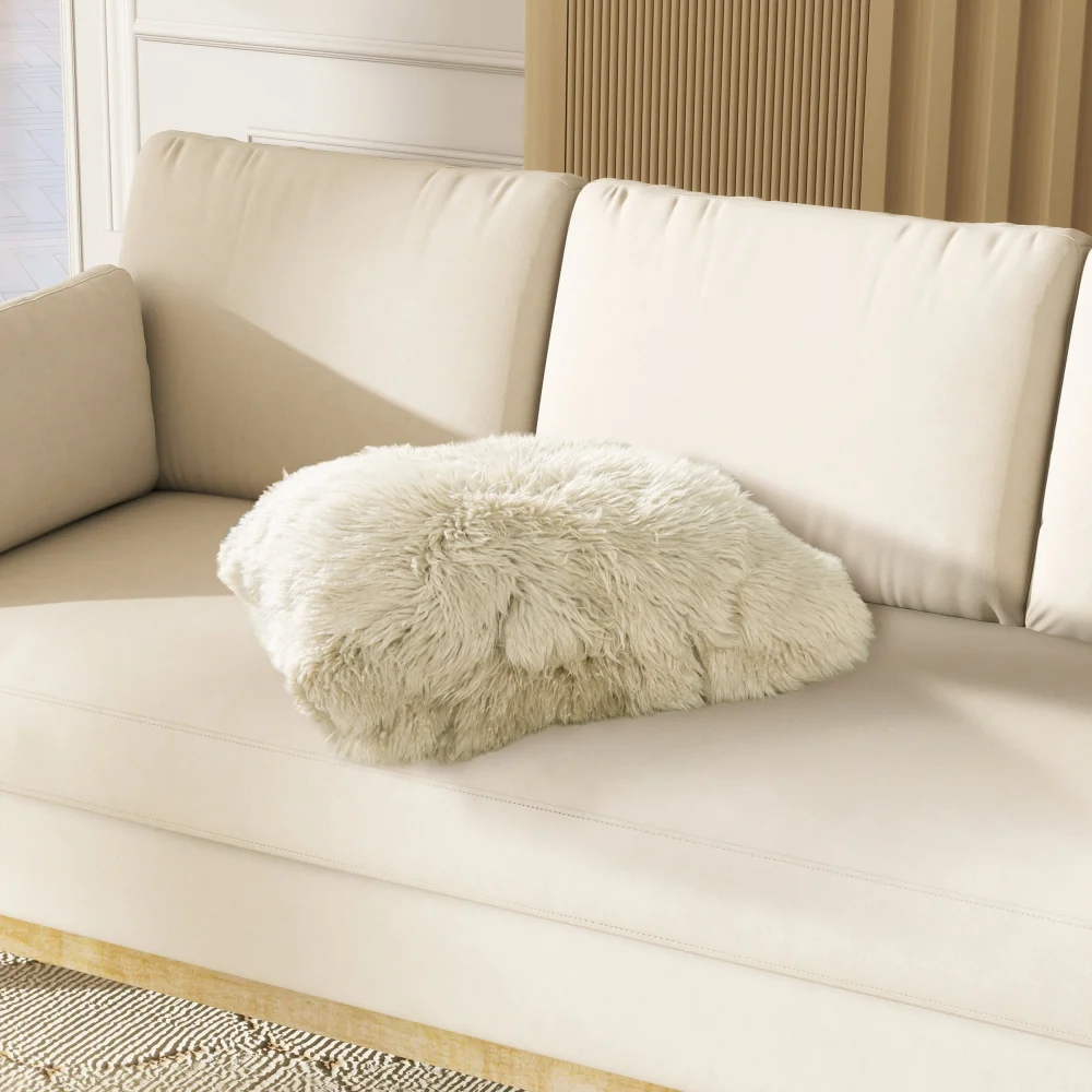 Astrid 20 Inch Square Accent Throw Pillow Cover with Feather Insert Taupe