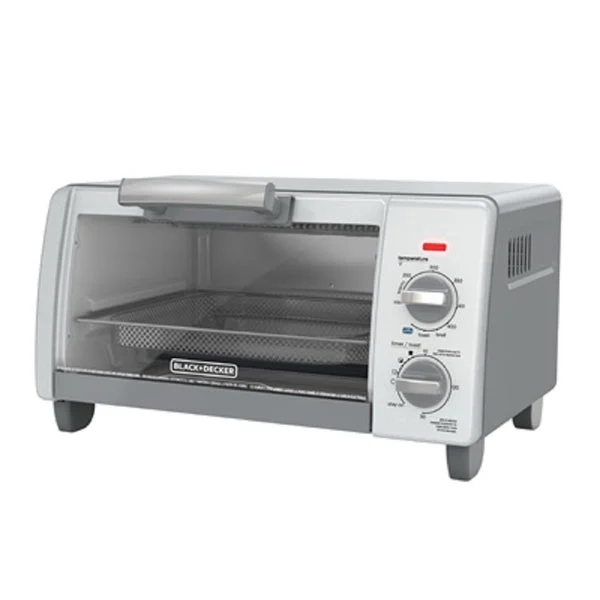 Black & Decker TO1785SG 4 Slice Toaster Oven Gray Compact Design