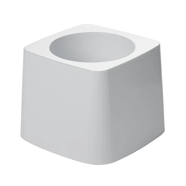 Rubbermaid FG631100WHT Toilet Brush Holder Plastic White