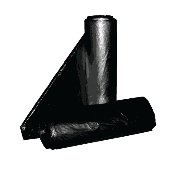 Aluf Plastics RCM-3339 Royal Crown Top Liner Black for Waste Bins and Trash Cans