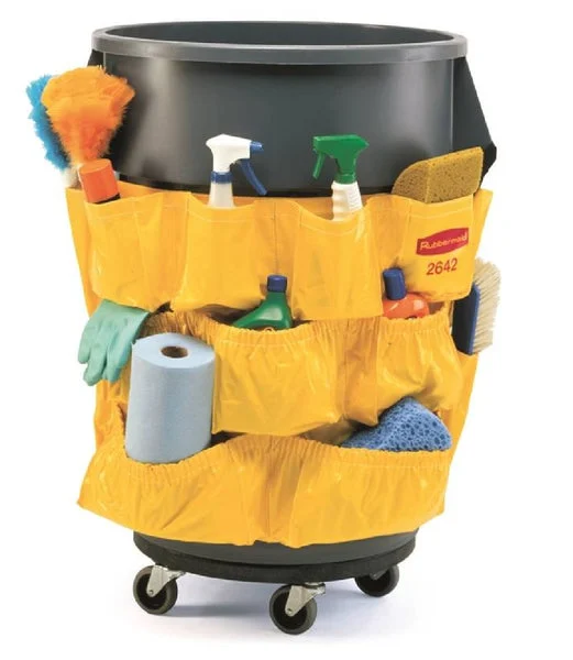 Rubbermaid FG264200YEL Brute Caddy Bag Yellow Heavy Duty Storage Container