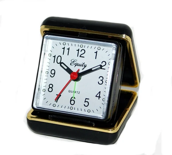 Equity 20080 Quartz Folding Travel Alarm Clock Compact Design