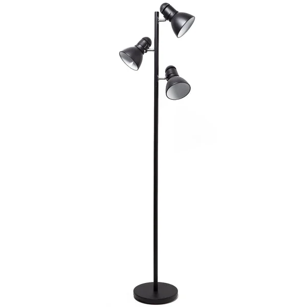 Boston Harbor TL-TREE-134-BK-3L Adjustable 3-Light Tree Floor Lamp Black 65 Inch