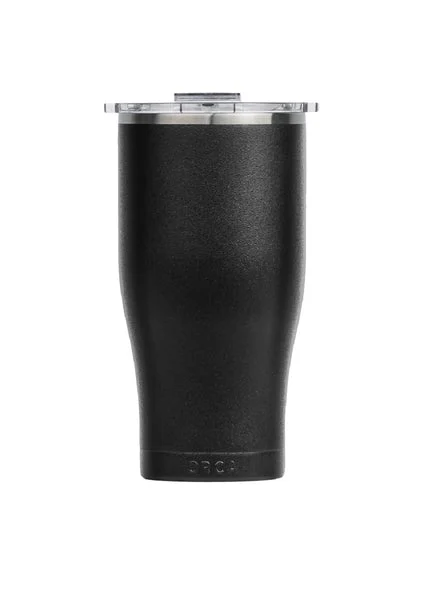 ORCA ORCCHA27BK/CL Black 27 Oz Chaser Tumbler with Clear Lid Vacuum Insulated Cup