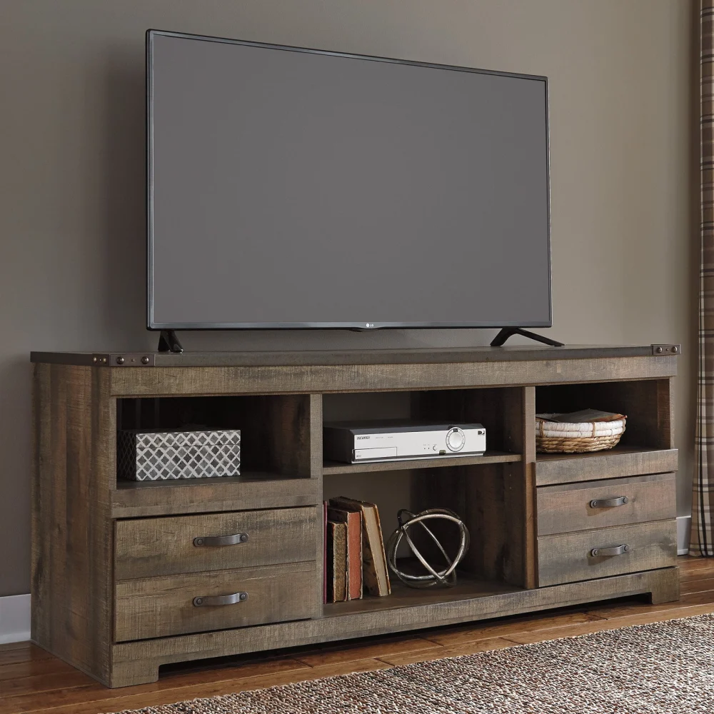 Ashley Furniture Trinell 63 Inch TV Stand in Brown