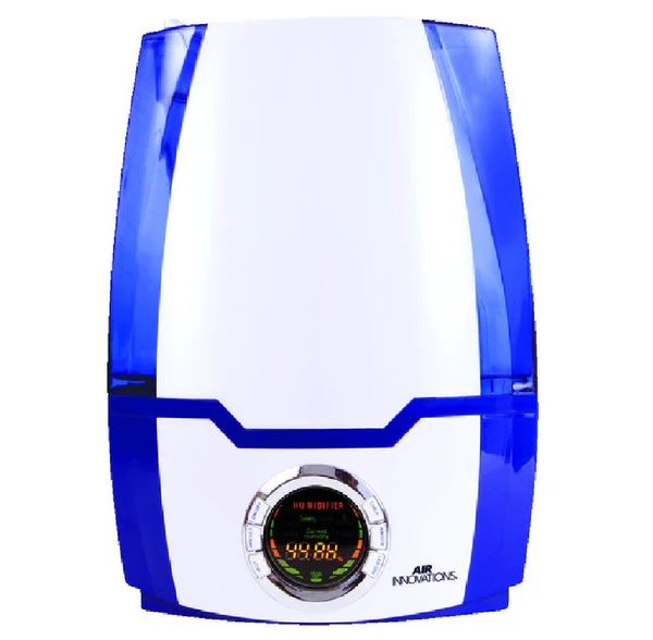 Air Innovations HUMID40-BLUE Digital Ultrasonic Humidifier 1.37 Gallon for Large Rooms