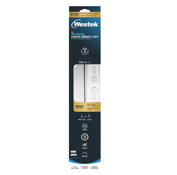 Westek Pro Pivot PPCCT-L12W-WIFI Wi-Fi Under Cabinet Strip Light 12 Inch Smart LED