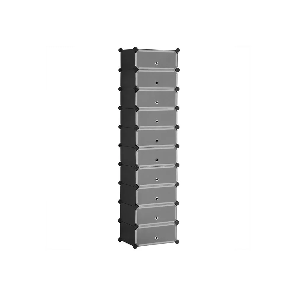10 Slots Shoe Rack - Space Saving Entryway Organizer for Sneakers