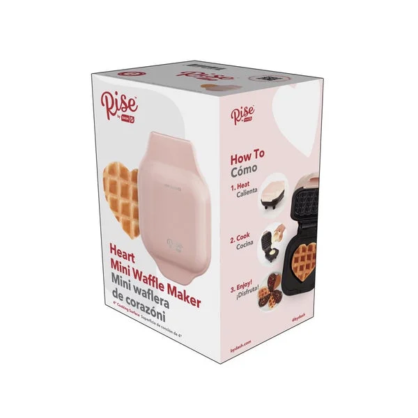Dash Mini Heart Waffle Maker Pink RMWH001GBRS06