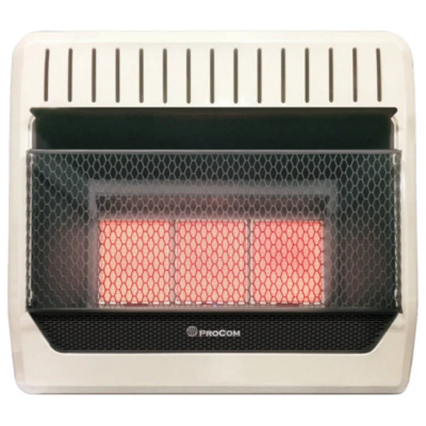 ProCom MG3T1R Dual Fuel Vent Free Infrared Wall Heater 28000 BTU Whole Home Heating