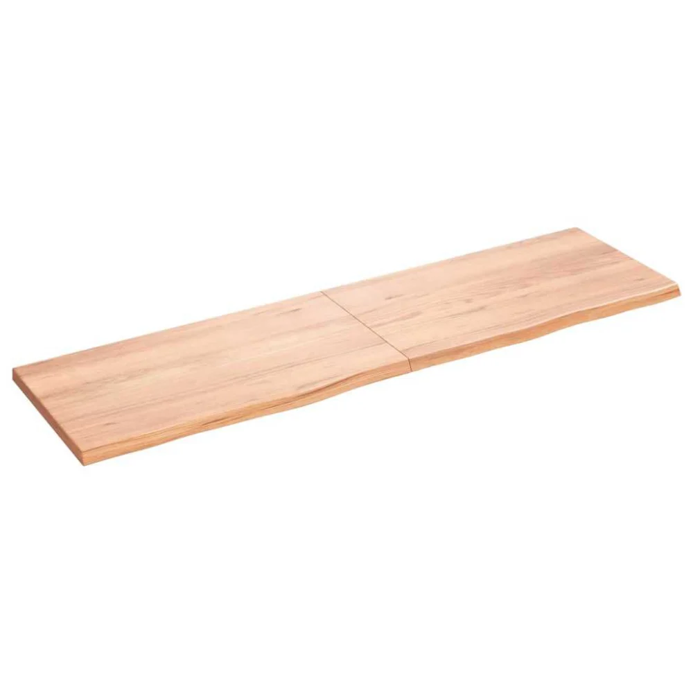 Wall Shelf Light Brown 70.9x19.7 Inches Treated Solid Wood Oak Floating Shelf