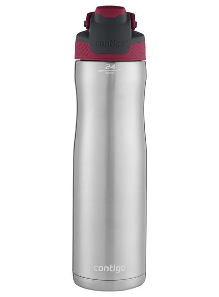Contigo 2001713 AUTOSEAL Chill Stainless Steel Water Bottle Very Berry 24 Oz