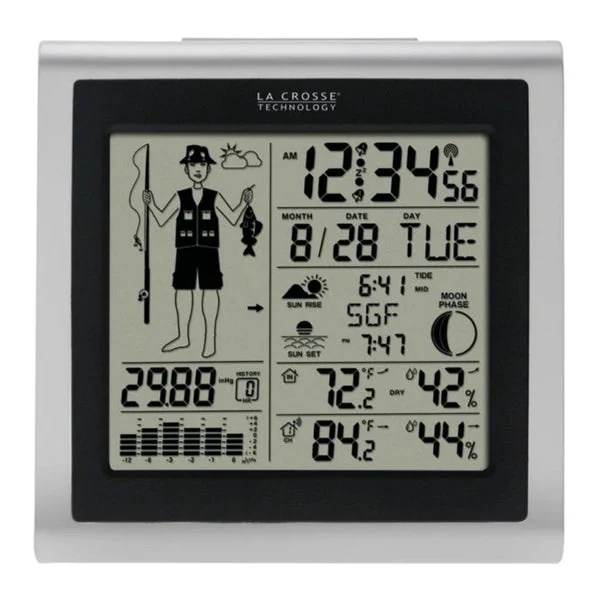 La Crosse Technology 308 1451 Wireless Forecast Station with Fisherman Icon Weather Station