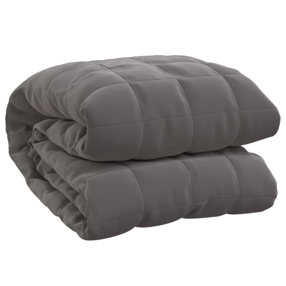 Weighted Blanket Gray 86.6x94.5 Inches 24.3 lb Heavy Fabric for Adults Queen
