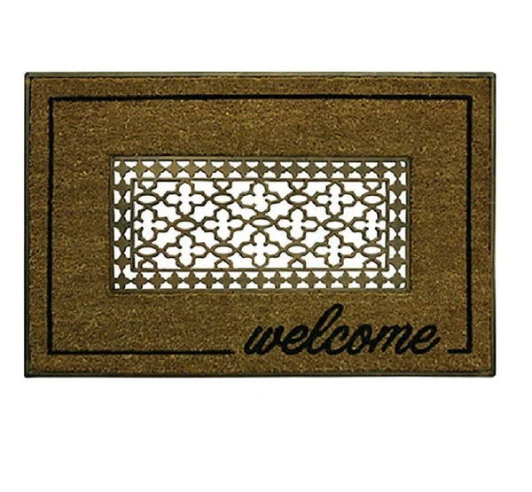 Bacova 17906P4 30x18 Inch Welcome Door Mat for Home Entryway