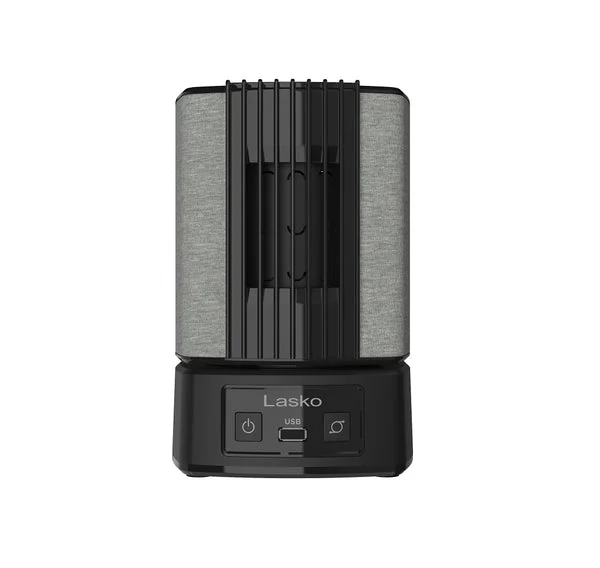 Lasko SB100 SlumberBreeze Personal Fan with White Noise 2-Speed Black