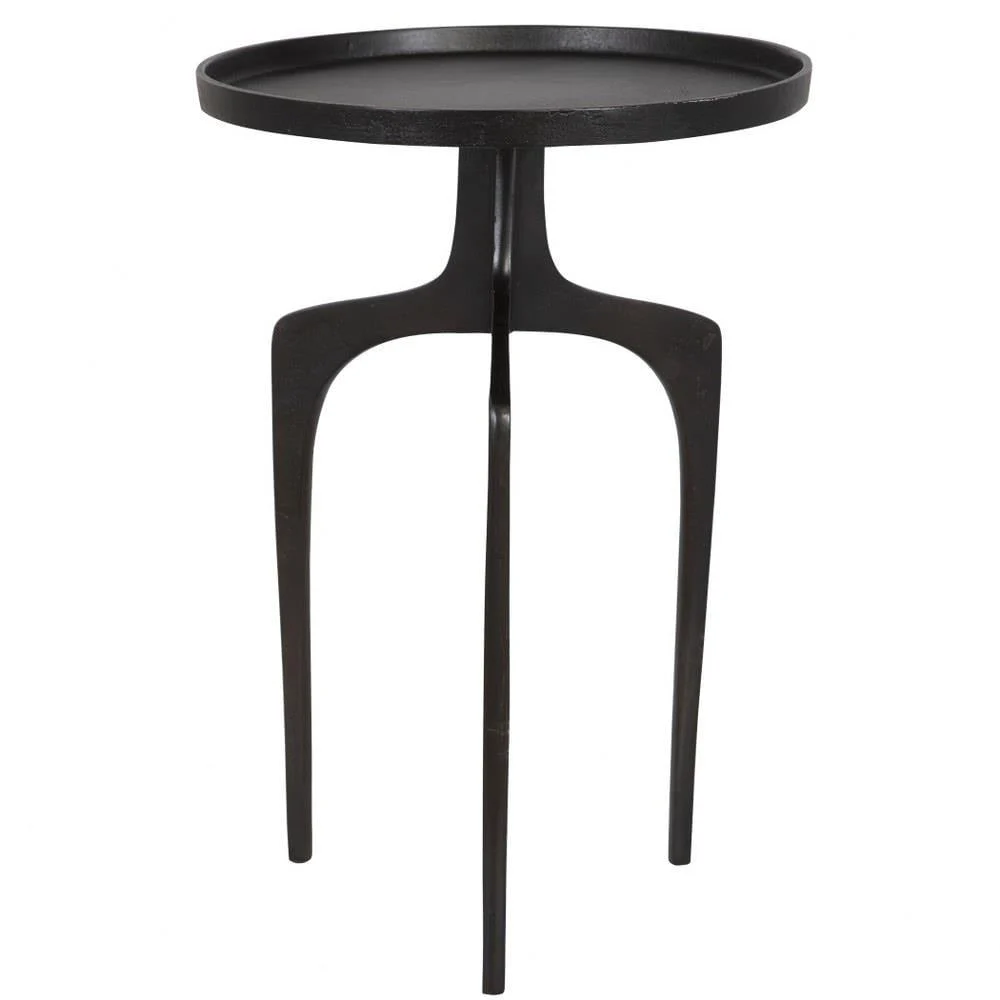 Bailey Street Home Accent Table - 22 Inches Tall Dark Brown Finish