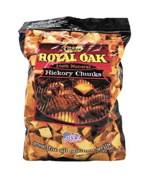 Royal Oak 197-300-163 Hickory Chunks 6 Lb All Natural for Smoking