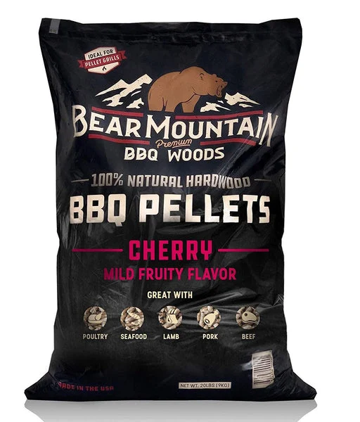 20LB Cherry BBQ Hardwood Pellets for Smokers and Grills Natural Wood Flavor